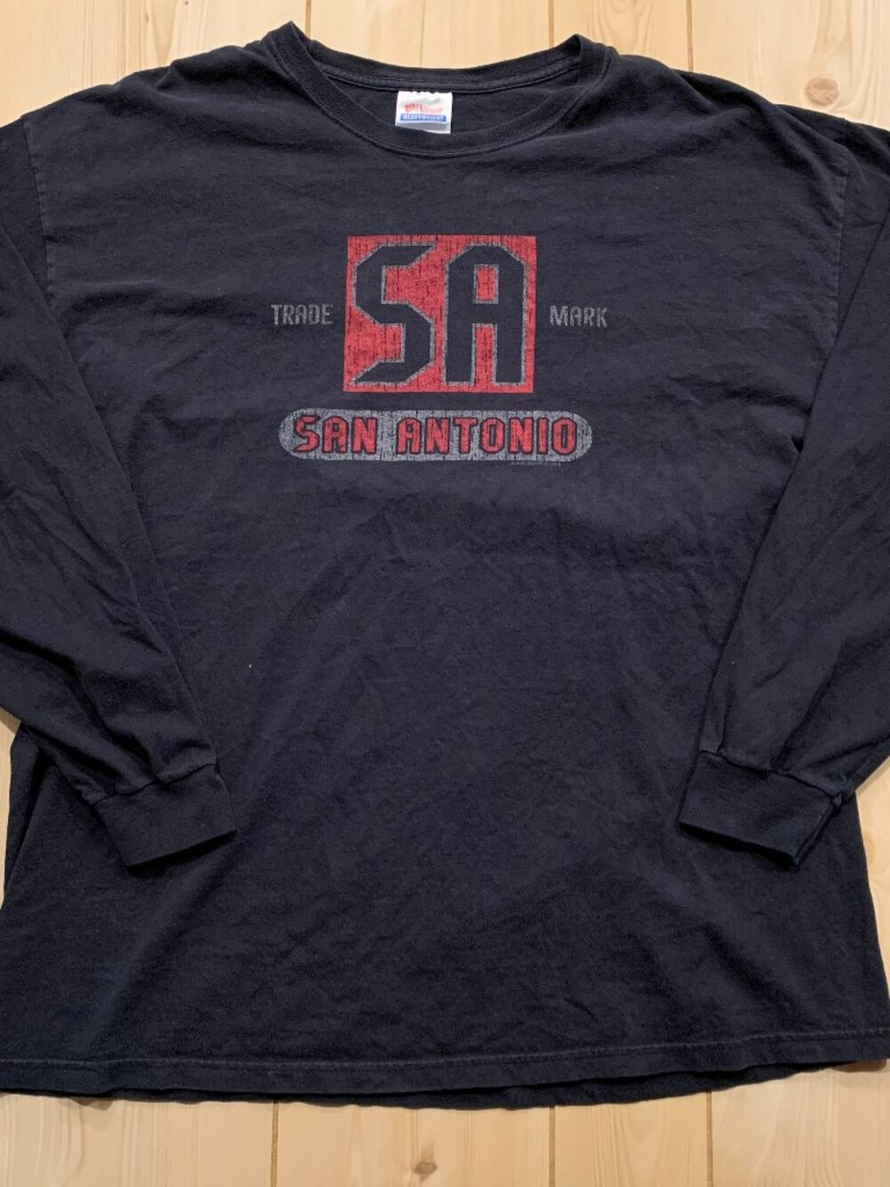 Vintage San Antonio Texas TX Trademark Souvenir Tourist Long Sleeve T-Shirt XL